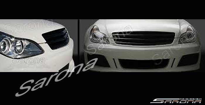 Custom Mercedes CLS Grill  Sedan (2004 - 2007) - $370.00 (Manufacturer Sarona, Part #MB-014-GR)